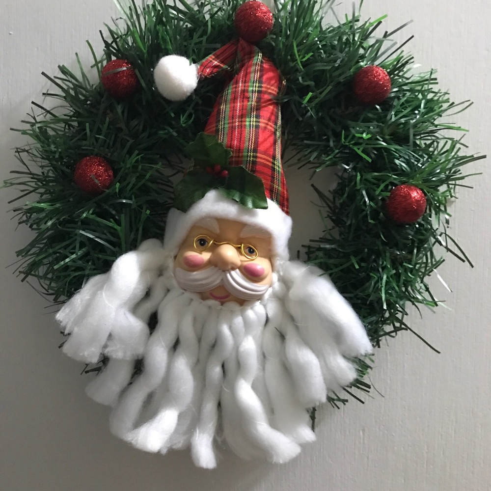Homemade Christmas Door Wreath 8 In 1/2